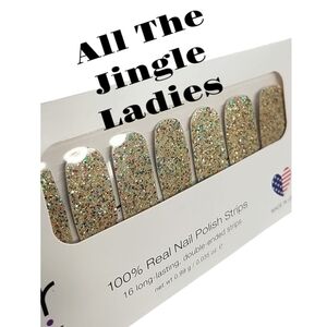 NWT RARE All The Jingle Ladies COLOR STREET retired Nail Polish Strips
